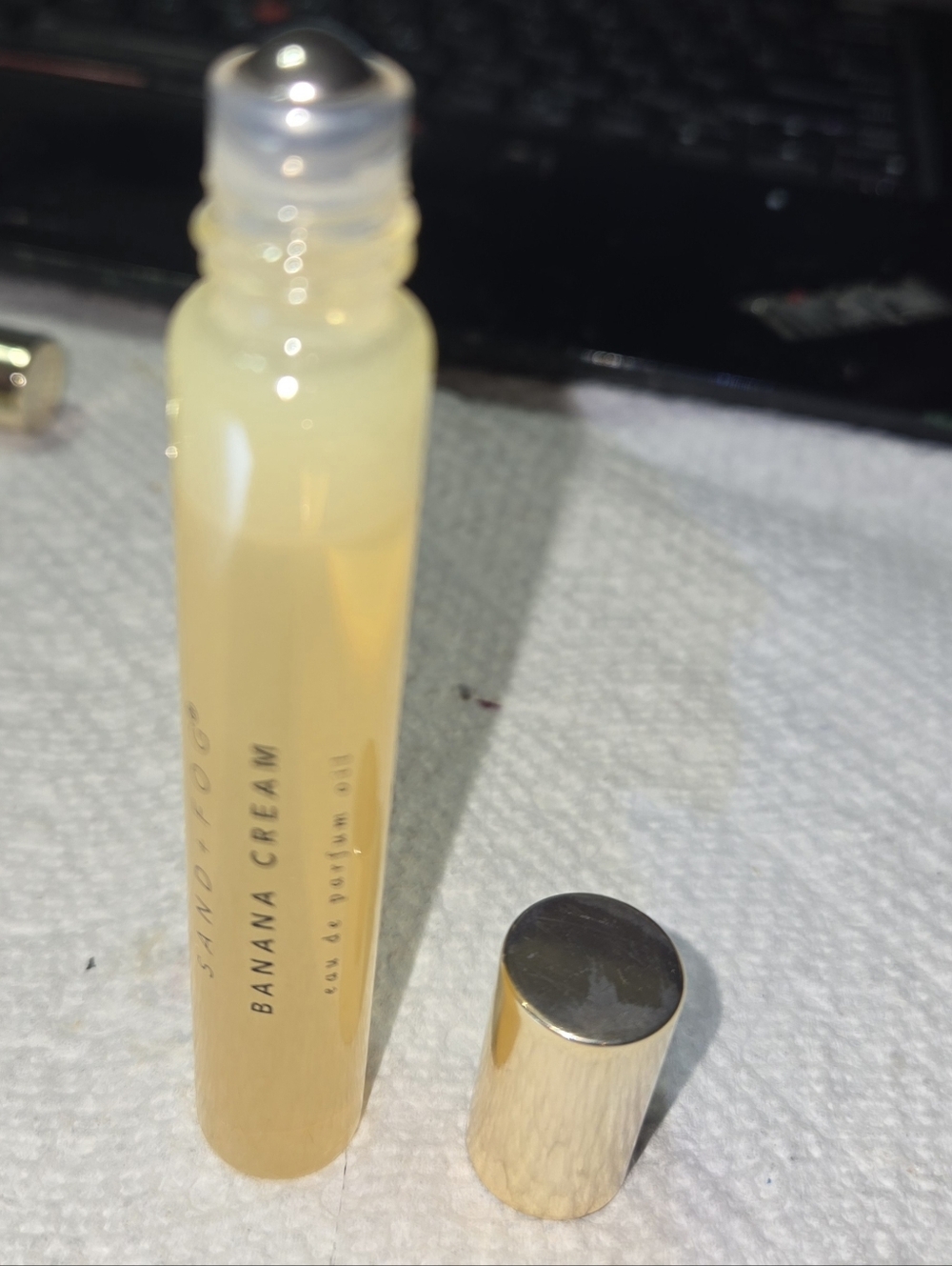 Sand and Fog Banana Cream Eau De Parfum Oil NEW .33 OZ
